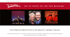 Desktop Screenshot of northcountydancearts.com